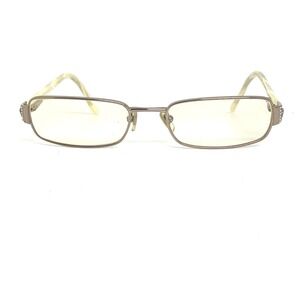 Versace MOD 110 106 Brown Metal Eyeglasses Frames Medusa Rhinestone 50-17-130